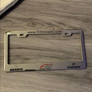 F355 Brabus / Startech Chrome License Plate Frame